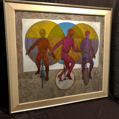 Bill H Armstrong. Unicycles. 39 x 36. 47 x 43