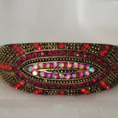 Hinged Rhinestone Bracelet