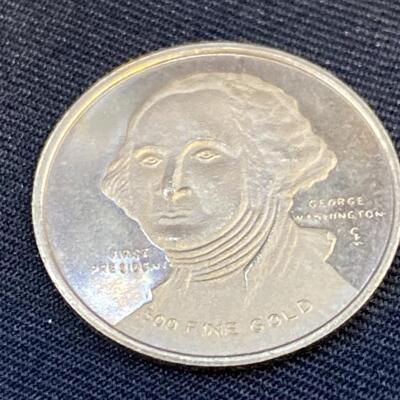 .500 Fine Gold Washington Commemorative Coin