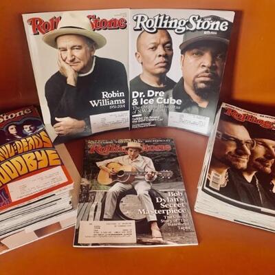 41 Rolling Stone Magazine including Robin
Williams, NWA, Bob Dylan, The Grateful Dead, and U2