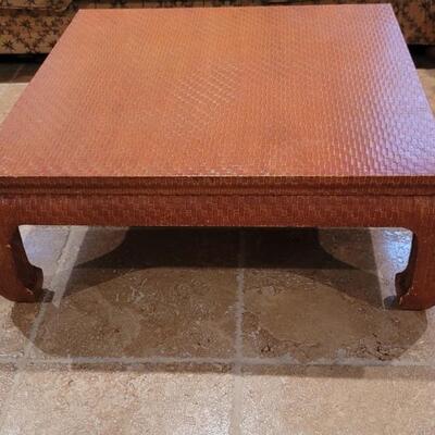 Baker Furniture Wooden Square Coffee Table