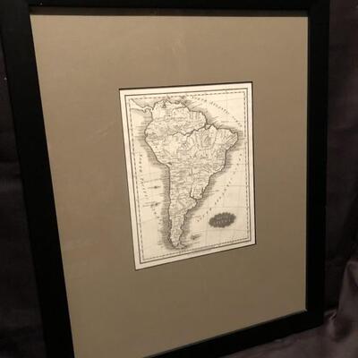 South America Map-Printed & Published Boston 1829