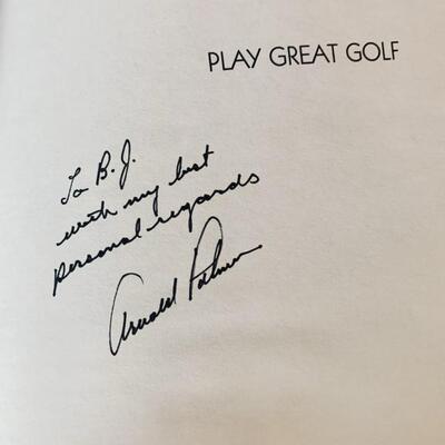 Arnold Palmer Autographed copy of Play Great Golf
