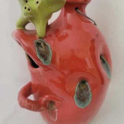 Texas Folk Pottery Jug with an Applied Flying Pig