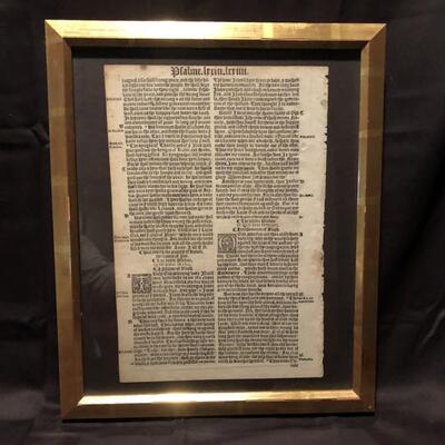 Original Leaf from the King Henry VIII Bible in
English