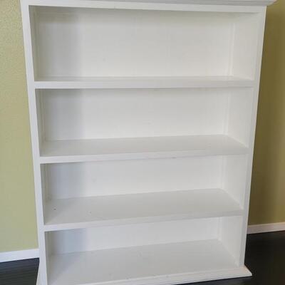 Painted White Pine Book Shelf