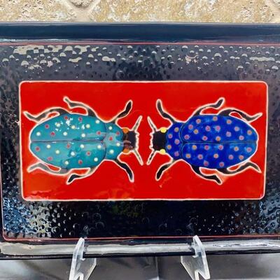 Terware 2 Speckled Beetle Large Serving Platter