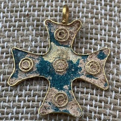 .999 Gold Cross Pendant  Reported as Sunken Treasure