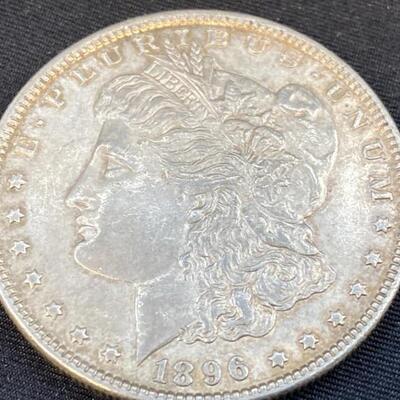 1896 Silver Morgan Dollar AU