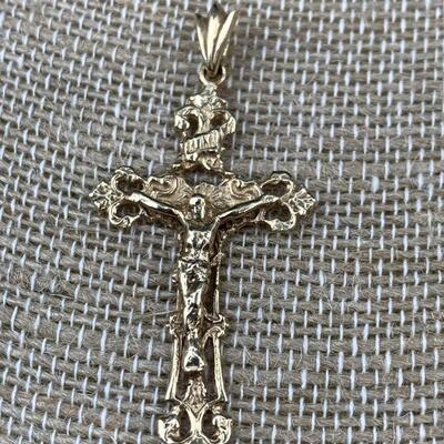 14k Gold Crucifix - 4.32g