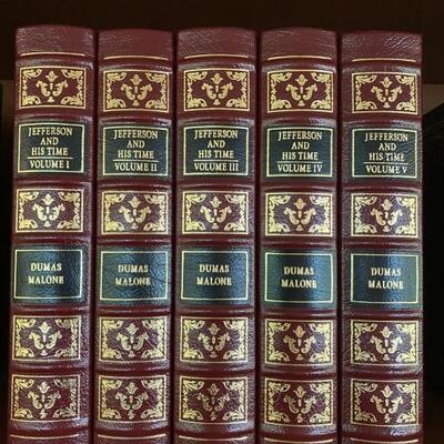 Easton Press Jefferson and His Time  - Dumas Malone  Volumes 1-5
From the Private Library of BJ and Gloria Thomas�