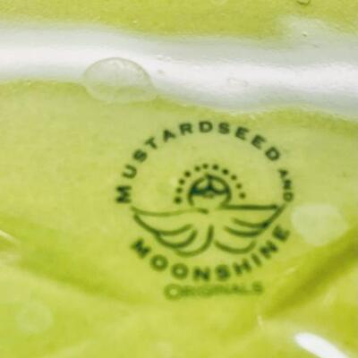 Yellowish Green Raised Flower Petal 12in Platter
A Mustardseed & Moonshine Original