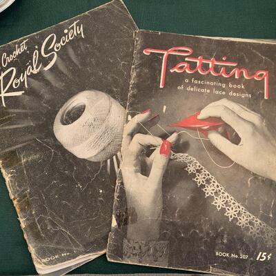 Vintage crochet and tatting booklets circa 1943 and 1944 