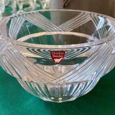 Swedish Orrefors crystal bowl
