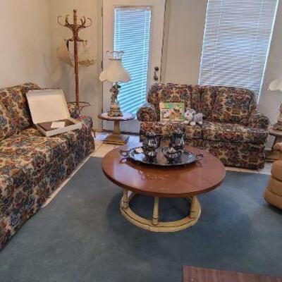 Couch and loveseat and 2 round side tables have sold