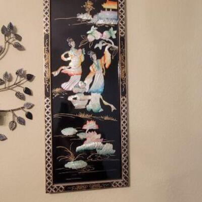 Oriental Mother of Pearl Inlay Wall Decor