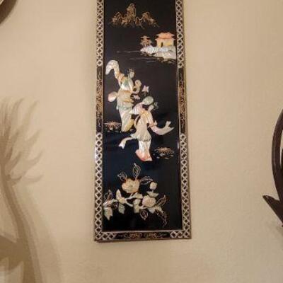 Oriental Mother of Pearl Inlay Wall Decor