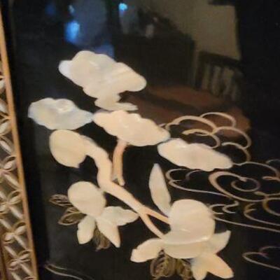 Oriental Mother of Pearl Inlay Room Divider