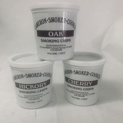 (3) Cups of  Smoker Wood Chips, Oak-Hickory-Cherry