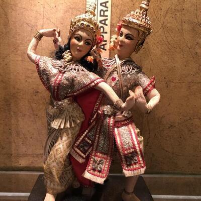 Vintage Siam (Thai) Dancers in Traditional Dress