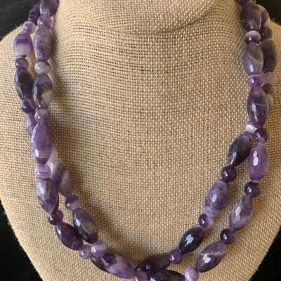 Faceted Amethyst Bead Necklace by Jay King