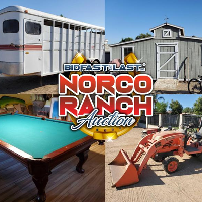 Norco Ranch Estate Auction October 8th!