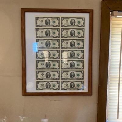 THERE ARE TWO FRAMED SETS OF UNCIRCULATED MONEY!