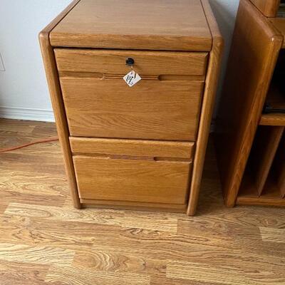 wooden file cabinet