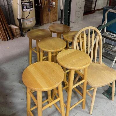wood stools 