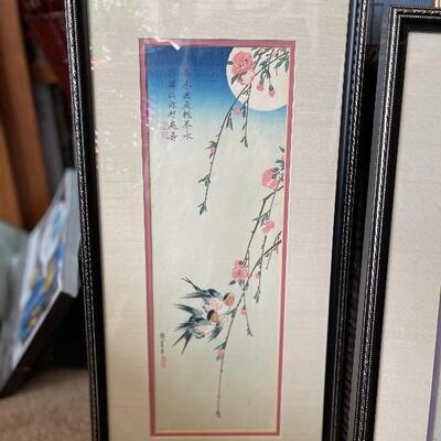 ORIGINAL ANTIQUE WOODBLOCK BY ANDO HIROSHIGE 1797-1858 SIGNED PURCHACED IN JAPAN