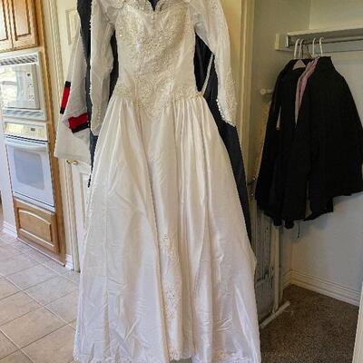 size 2 wedding dress cleaned 