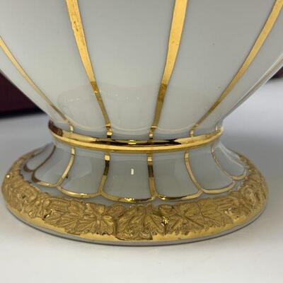 Meissen Porcelain X Form Gold Bronze Seven Piece Coffee/Tea Set
