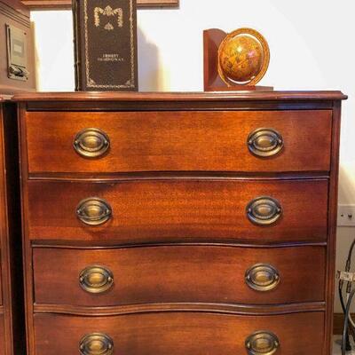 Wood 4-Drawer Dresser w/Leather Top (2) ~ $70.00 ea.                                                                   30" H x...