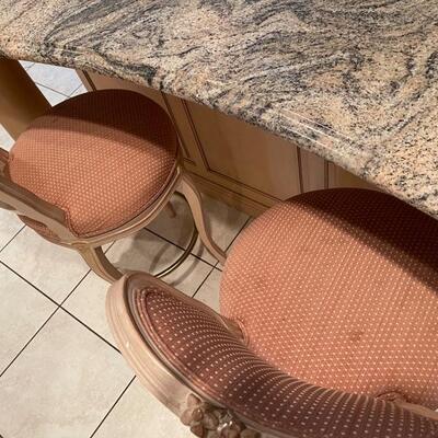 Counter stools 30 inches from the seat to the floor