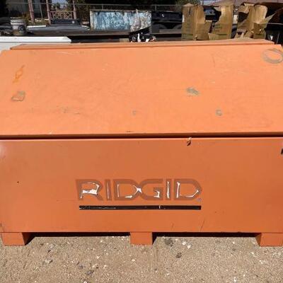 #1155 â€¢ Ridgid Job Box Full Of Electrical Stuff & Lights