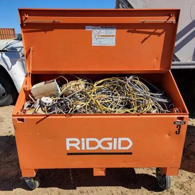 #1345 â€¢ Rigid Storage Box Full of Electrical Items