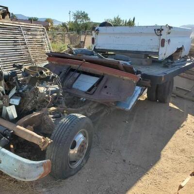 #125 â€¢ Chevrolet Dully Chassie. VIN: 67159945 GMC Bed And Contents Not Included. 
