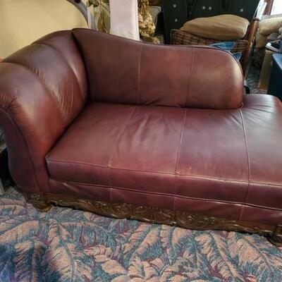 #4000 â€¢ Leather Couch: Measures Approx: 67" x 38" x 38". 