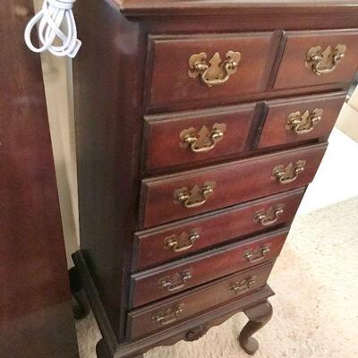 Antique Mahogany Silver Chest by Sanford