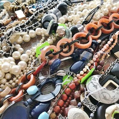 Lots of  Costume Jewelry, Beads & Stones