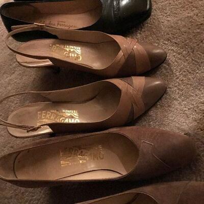 Women Designer Shoes, size 6 and 6.5 AA and AAA Ferragamo