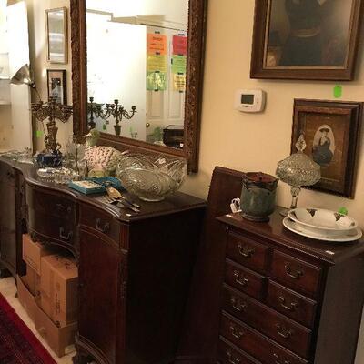 Buffet and Sterling Silver Cabinet