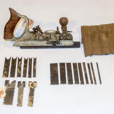 Craftsman (Sargent) combination plane with 18 cutters