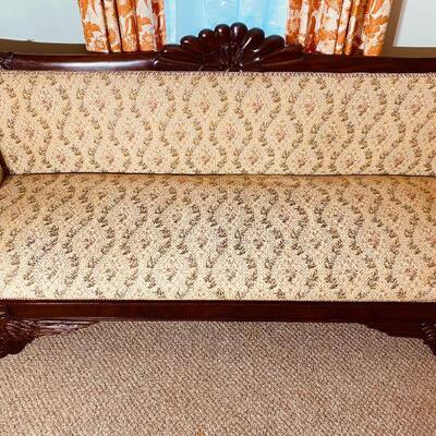 Hand Carved Victorian Couch/Settee