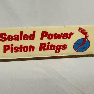 Sealed Power Rings Plastic Sign - for lighted sign