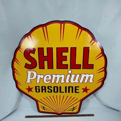 Shell Handpainted Sign - on Metal