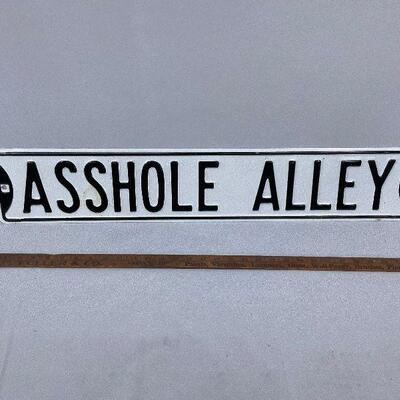 A**hole Alley Street Sign