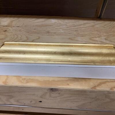 Gold Scooped Ledge 2ft Wall Shelf By Carr NIB