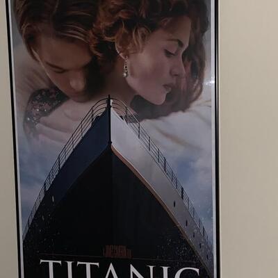 Framed Titanic Movie Poster