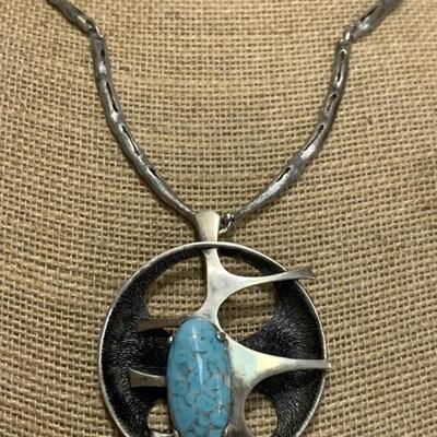 Sterling Silver Artisan-Made Unique Necklace Set